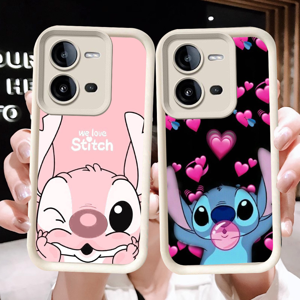N-20 Cute Stitch Soft Casing untuk VIVO Y28 Y28s Y17S V25 V25E