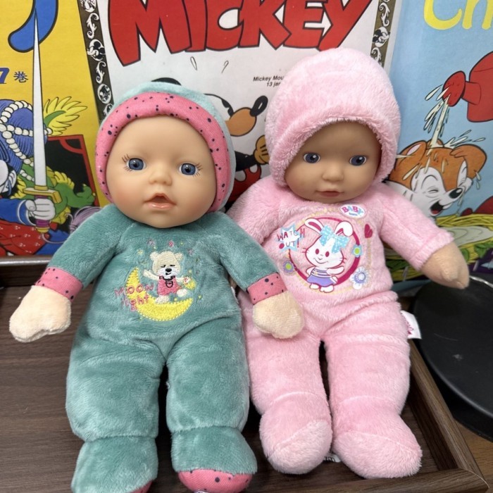 Boneka Tidur Menenangkan Katun Lembut Zapf Jerman Asli, Boneka Menenangkan Gaya Kerincingan Standar