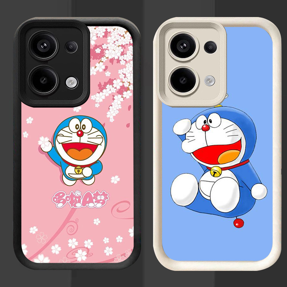 R32 Doraemon Casing untuk OPPO Reno 15F 15FS A6 Pro A6X Hitam dan Putih