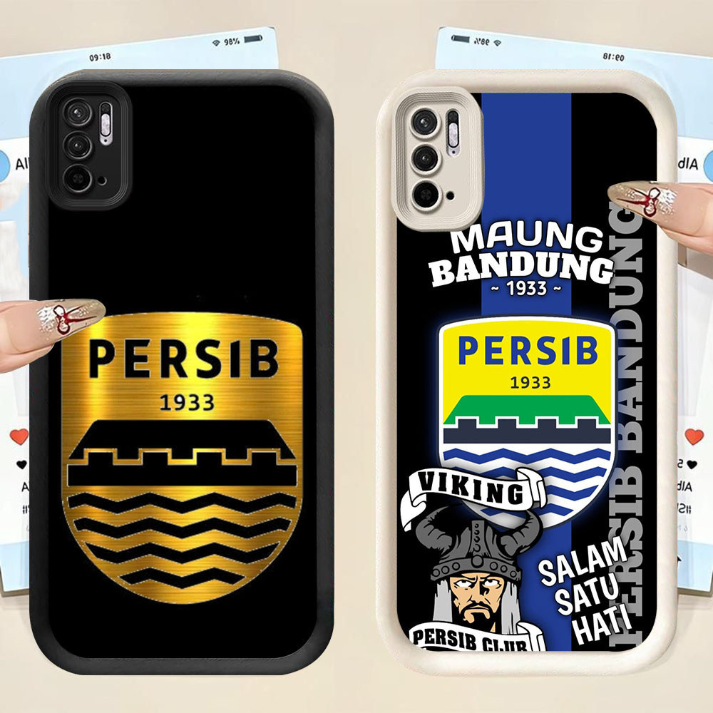 BF-77 Persib Bandung Casing HP Untuk Xiaomi Redmi Note 10 10S 10T POCO M5S M4 Lite Pro