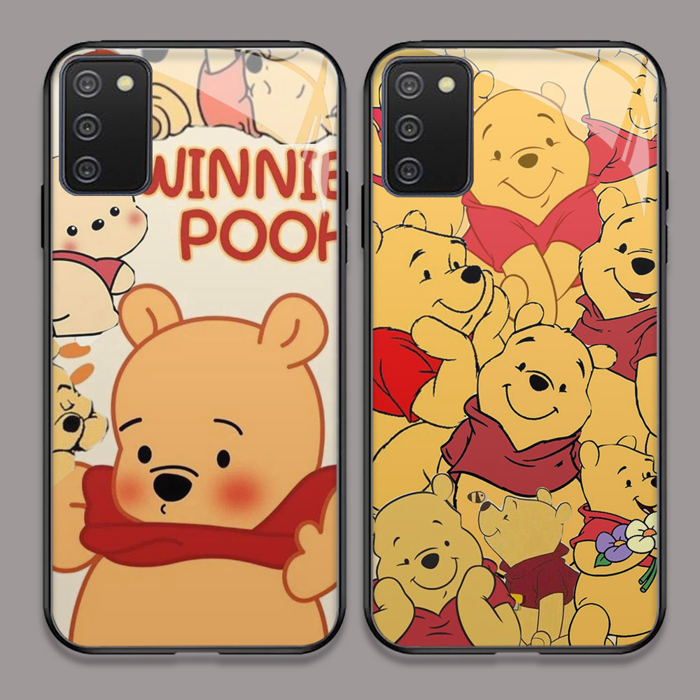 U-4 Winnie the Pooh HD Kaca Casing untuk Samsung A02S A71 M02S A51 A31 A03S Case