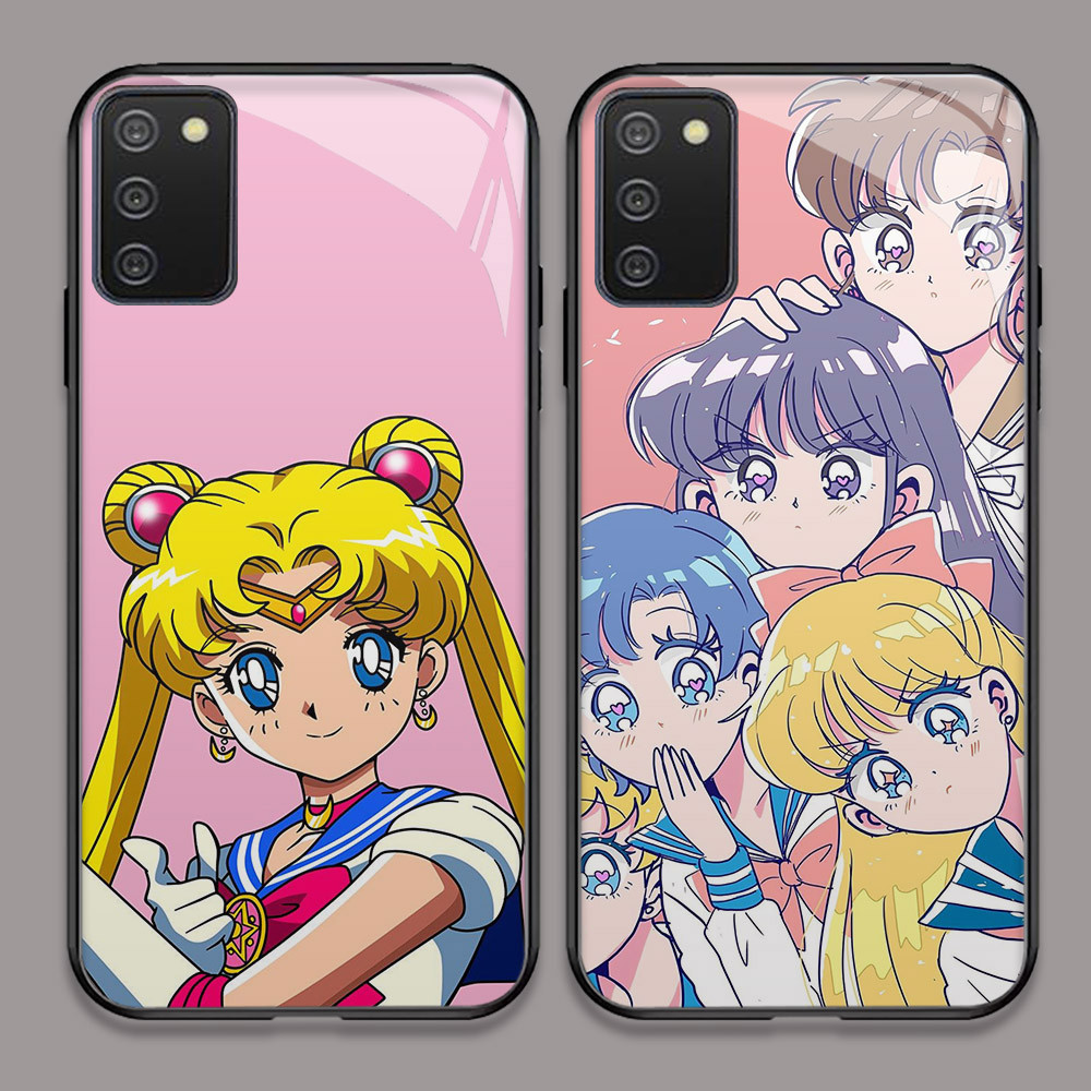 U-1 Sailor Moon HD Kaca Casing untuk Samsung A02S A71 M02S A51 A31 A03S Case