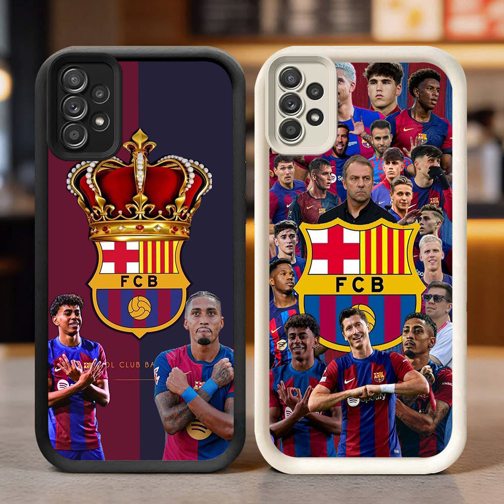 BQ-38 Barcelona Football Club Casing HP Untuk Samsung A32 A52 A52S A13 A53 A23 A73 A33 A72