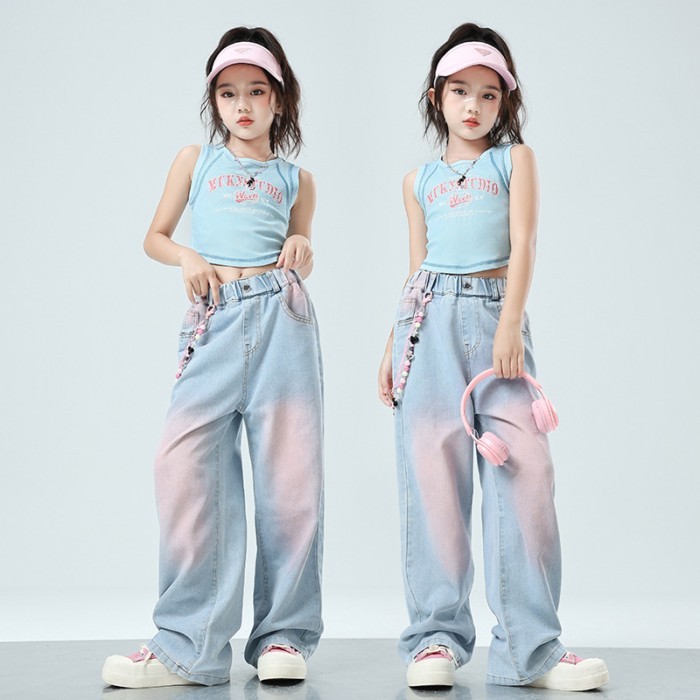 Jazz Dance Clothes For Girls, Street Dance, Children's Trendy Clothes, Hiphop Performance Clothes,