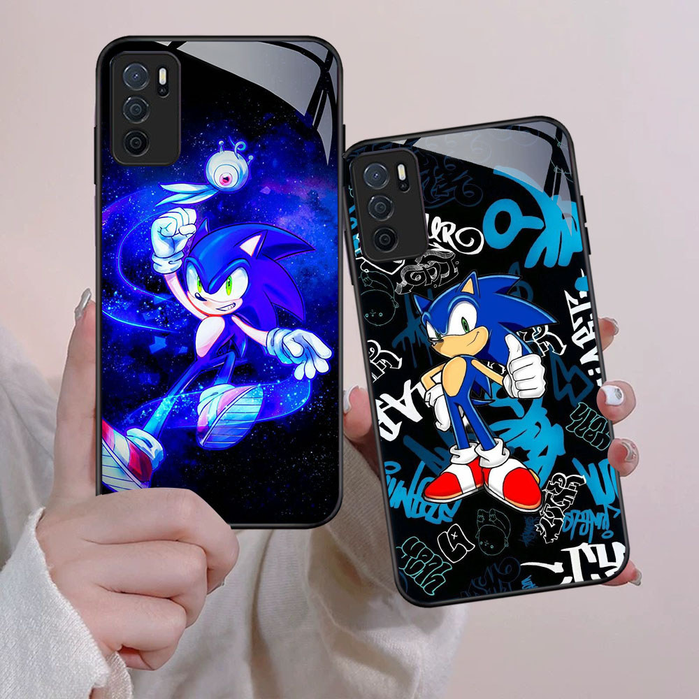 FB-46 Sonic the Hedgehog HD Glass Case Casing Kaca untuk Realme Narzo 3 C35 6i 7 20 20A C65 10A 3i 1