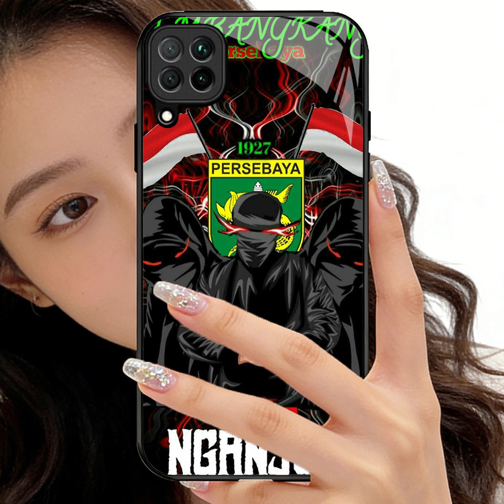 O-32 Persebaya Casing ponsel kaca tempered Samsung A22 A12 M12 M32 5G