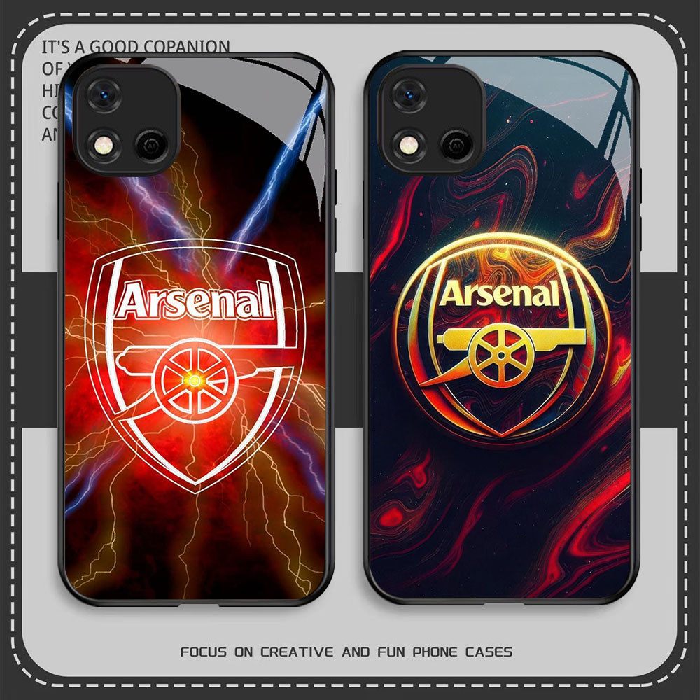 BQ-35 Arsenal-FC HD Glass Casing HP Realme C11 C20A C20 C2s C2