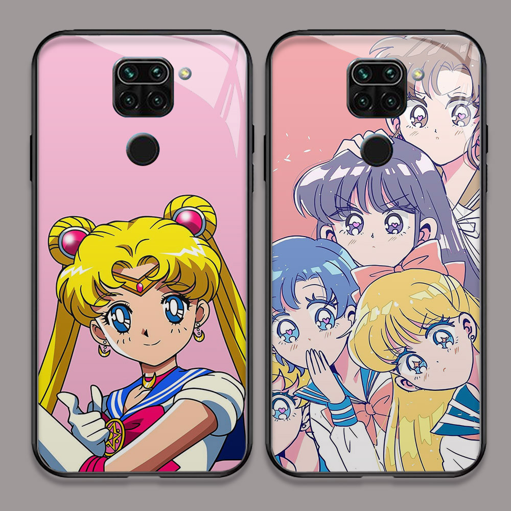U-1 Sailor Moon HD Kaca Casing untuk Xiaomi Redmi Note 9 8A 9S 8 Pro Max Case