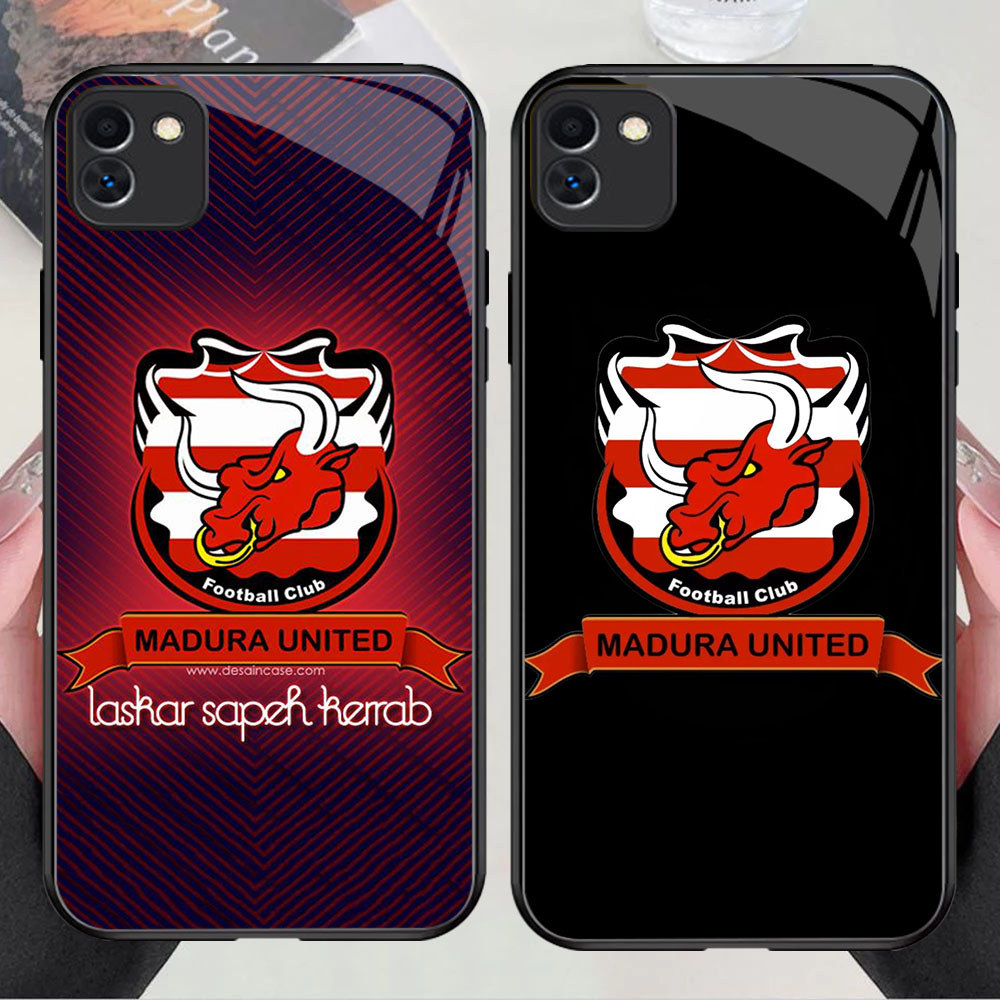 TP-12 Madura United Indonesia FC shockproof KACA Casing untuk Samsung A03 M04 F04 A04 Core A05 A04E