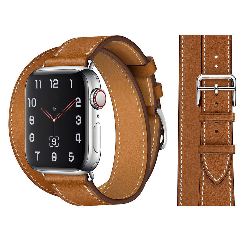Promo Besar Cocok untuk tali jam tangan asli double-loop 7, gelang kulit warna-warni  Watch 8654SE. 