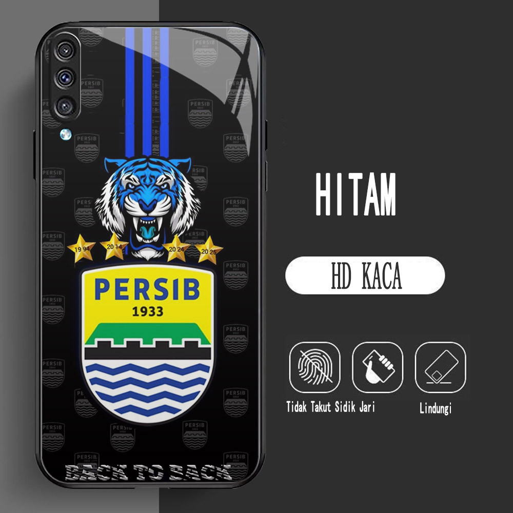 Y-21 Persib HD Kaca Casing untuk Samsung A10 M02 A7 A02 A70S A50S A30S A70 A50 A10S Case