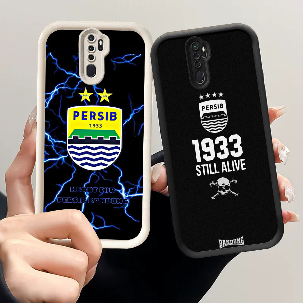 Casing untuk Silikon Hitam OPPO Reno F23 F21 10 F19S F9 F25 Pro 5G SA-18 Persib Bandung