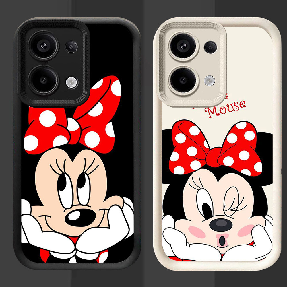 R11 Mickey Mouse Casing untuk OPPO Reno 15F 15FS A6 Pro A6X Hitam dan Putih