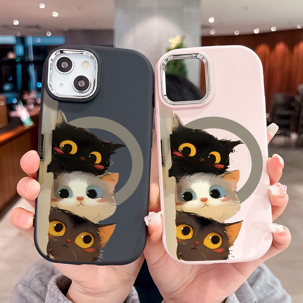 Casing ponsel trendi terbaru untuk case anak kucing mengintip vivo Y29 Y02 Y03  Y03t  Y12  Y12s  Y15