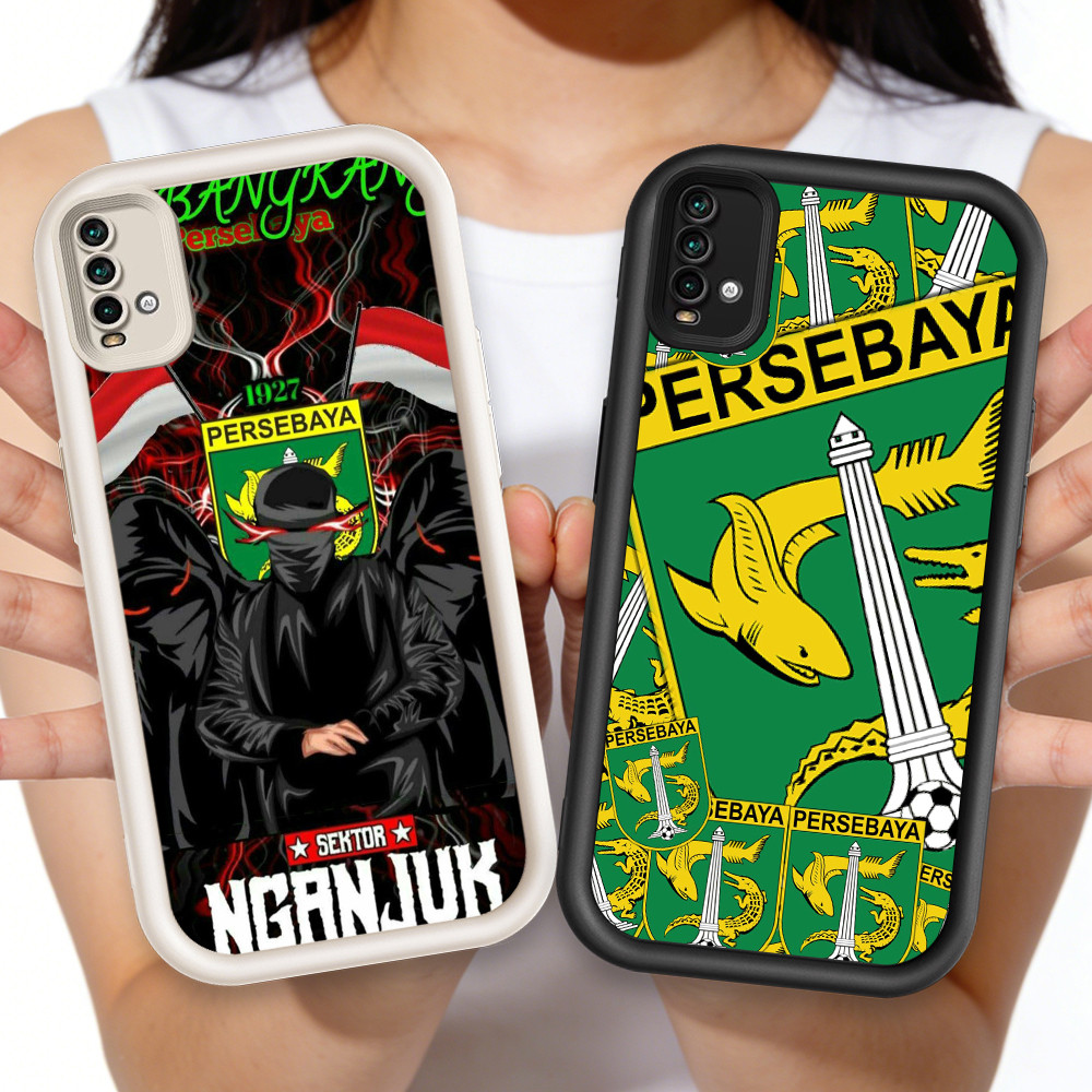O-32 Persebaya Casing HP Silikon untuk Xiaomi POCO X7Pro M4 M5S Pro 5G