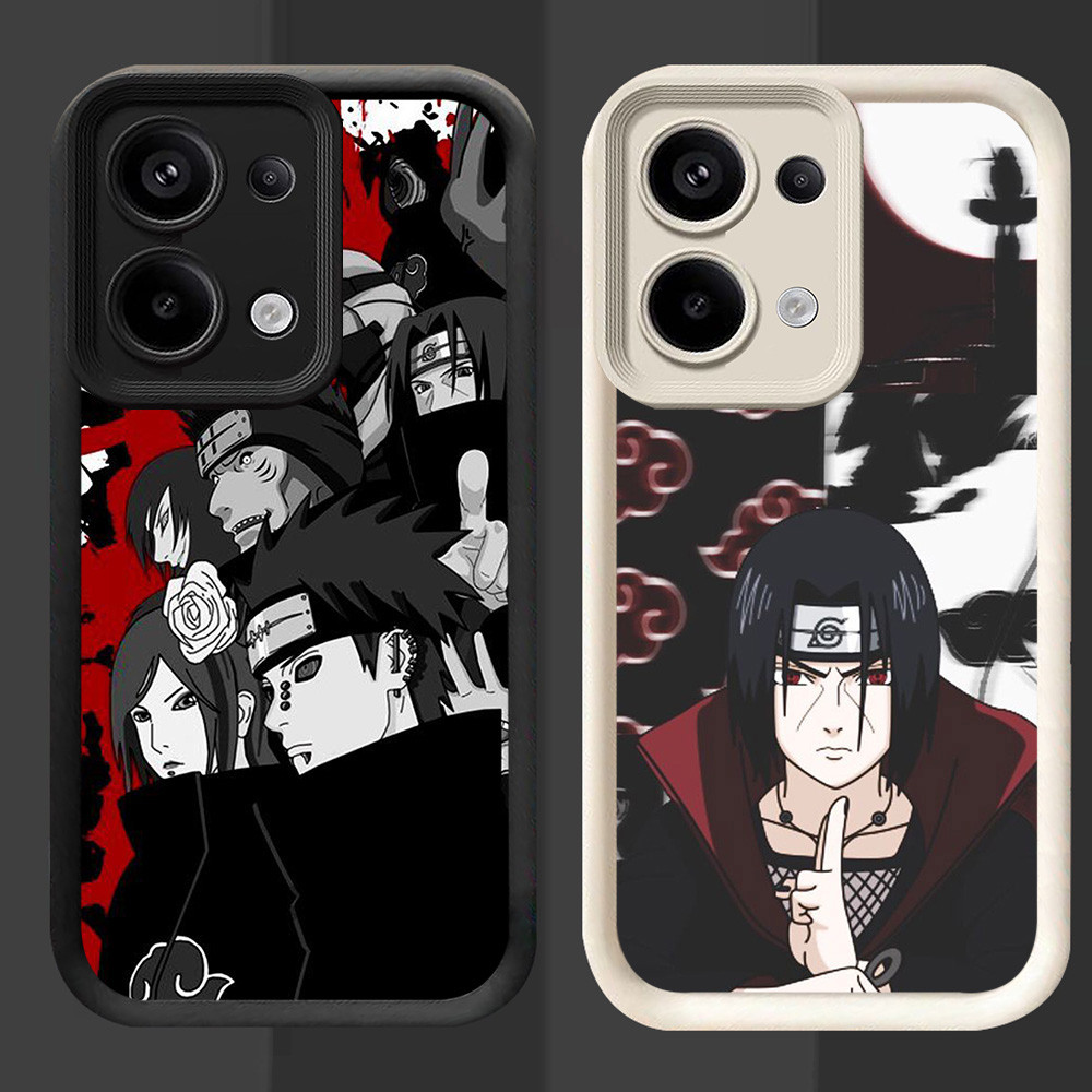 R104 Naruto Akatsuki Casing untuk OPPO Reno 15F 15FS A6 Pro A6X Hitam dan Putih