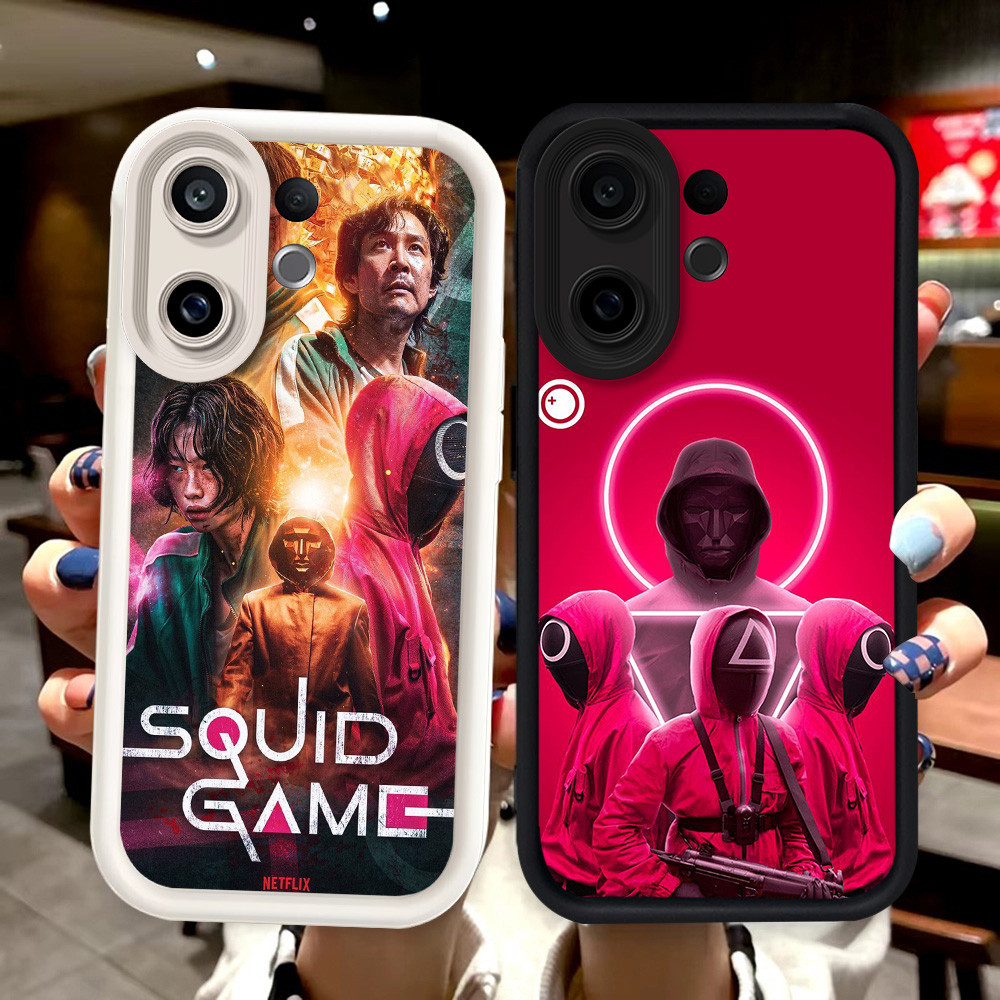 N88 Squid Game Silikon hitam putih Casing untuk VIVO T1 V60 Lite Y21d 5G Case