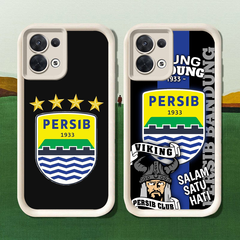 Casing untuk Silikon Hitam OPPO A92 A91 A78 A77s A77 A76 A9 5G AB-14 Persib 1933