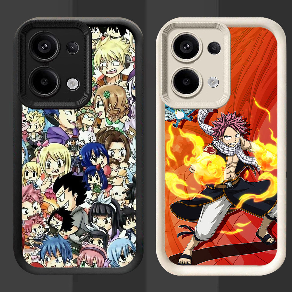 R68 Fairy Tail Casing untuk OPPO Reno 15F 15FS A6 Pro A6X Hitam dan Putih