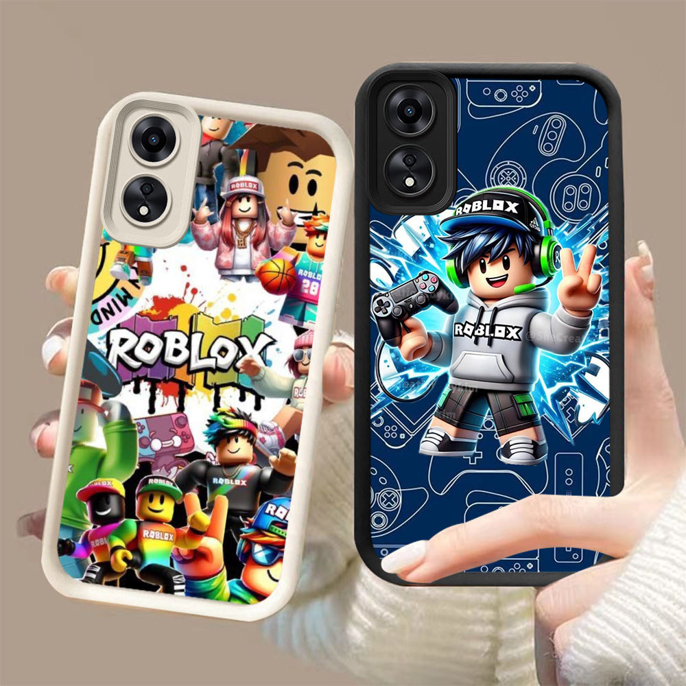 TS-44 FREE ROBLOX Shockproof soft Casing untuk OPPO A38 F23 A78 A58 A60 A17 A98 A18 5G 4G