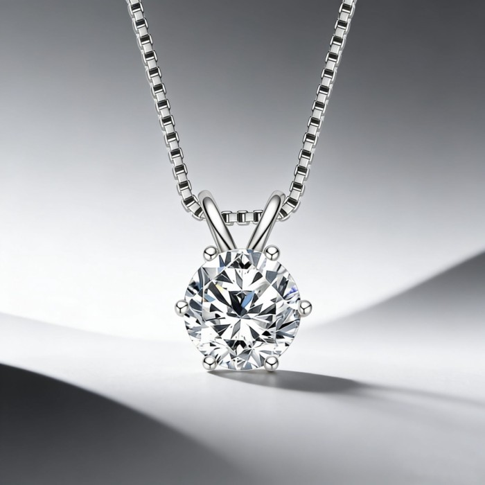Classic Six-claw Rabbit Ears Pendant Necklace Women's Best-Selling European And American Style Vers