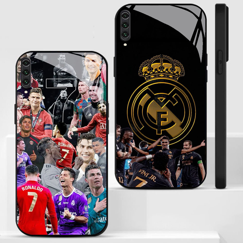 BF-9 Cristiano Ronaldo HD Glass Casing untuk Samsung A50 A70S A70 A10 A02 A7 Note 10 Pro Plus