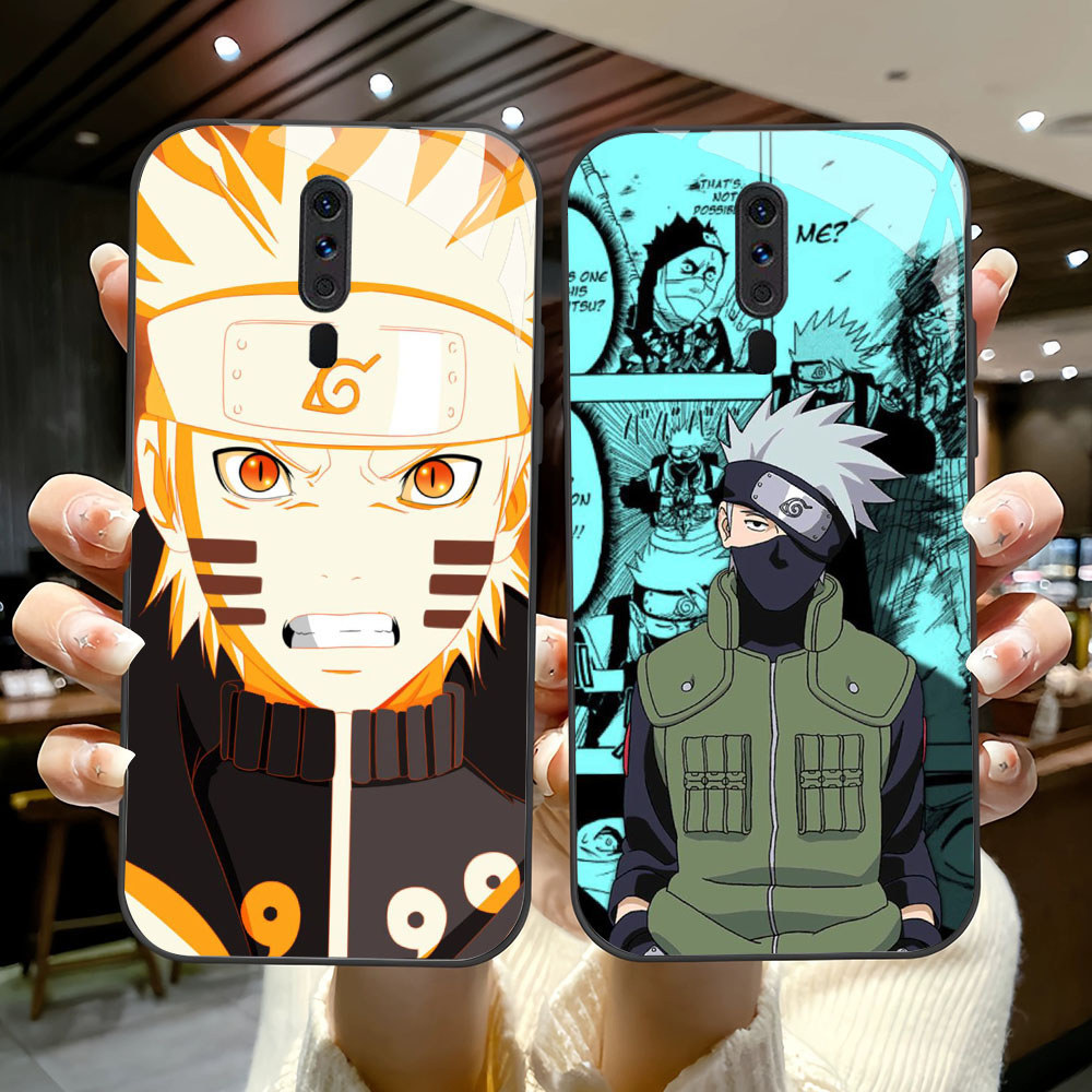 TK-57 Naruto Sasuke HD Glass Casing HP OPPOV A9 A15 A15S A9X F11 Reno 2F 2Z Pro