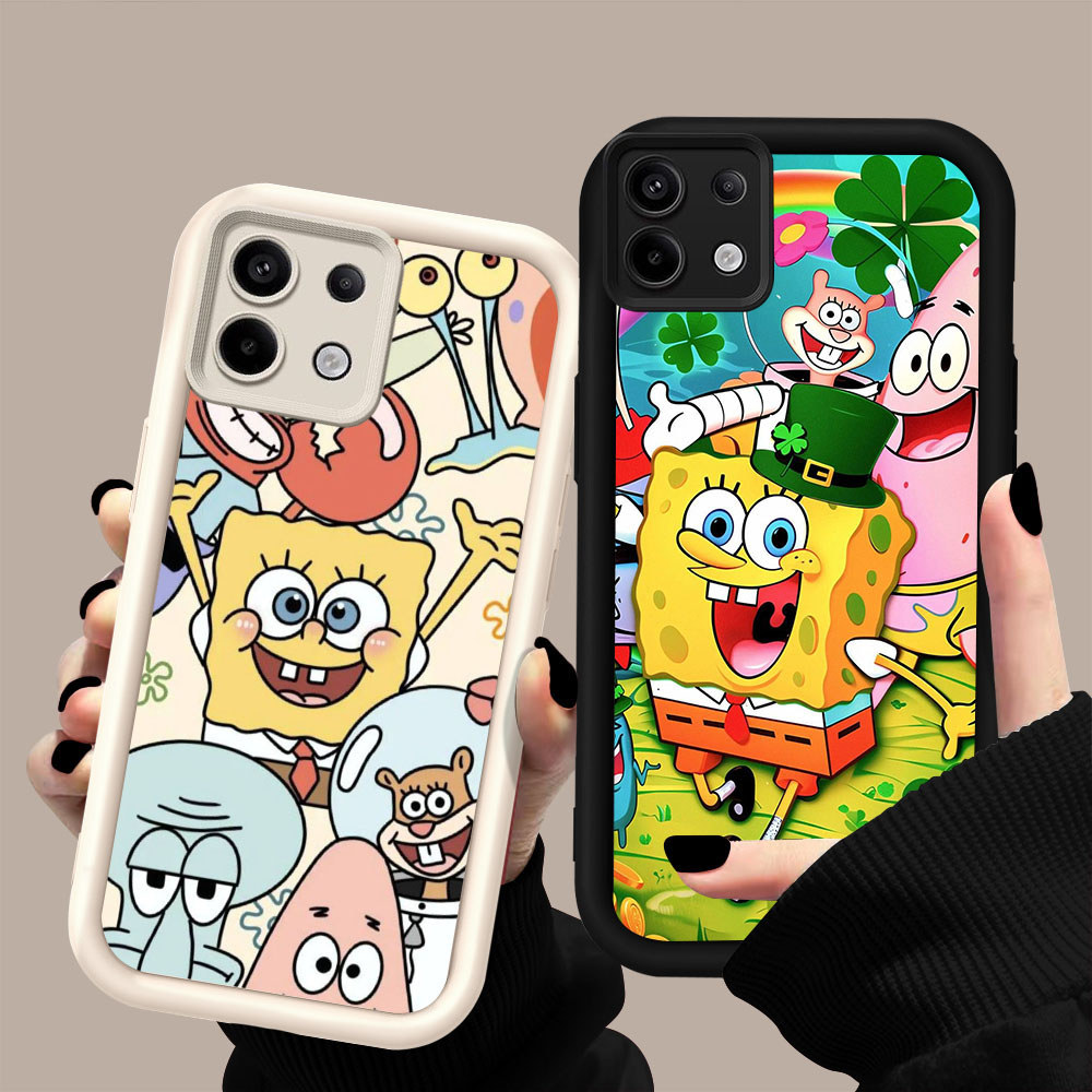 GP-64 SpongeBob SquarePants Shockproof soft Casing untuk Infinix Tecno ITEL Smart POP Spark Pova 6 P