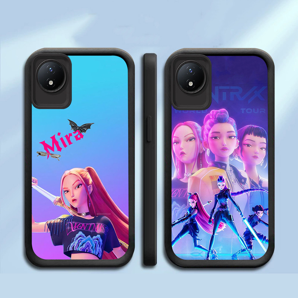 Simple Premium Case Casing hp untuk VIVO Y17 Y12 Y15 Y16 Y15a Y12s Y17S Y15S AB-8 KPop Demon Hunters