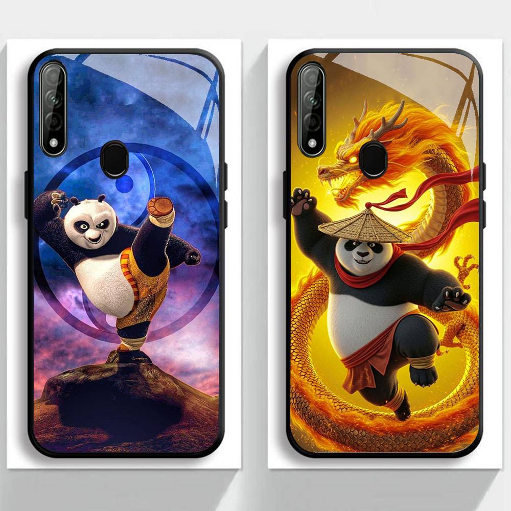 BF-66 Kungfu Panda HD Glass Casing HP OPPO A31 A53 A53S A32 A33 Reno 10 13 Pro