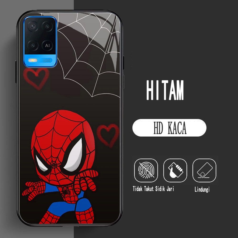 Y-2 Spider-Man HD Kaca Casing untuk Realme Narzo 8 C2s C2 50 9 8i Pro 5G Case