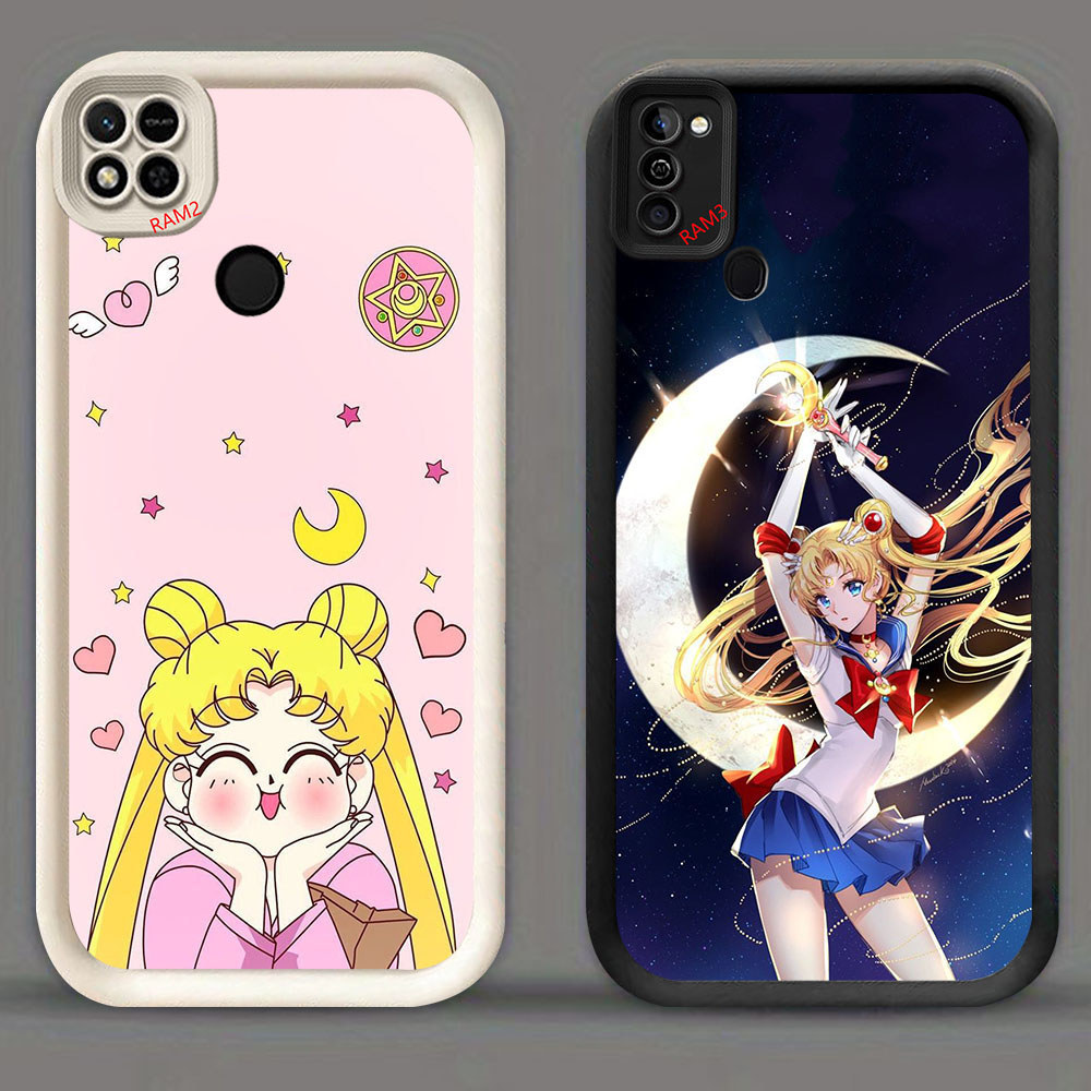KD-12 Sailor Moon Casing HP Untuk Infinix Smart 6 Tecno Spark GO 1 1S Pova 7 ITEL A50 A90 Plus