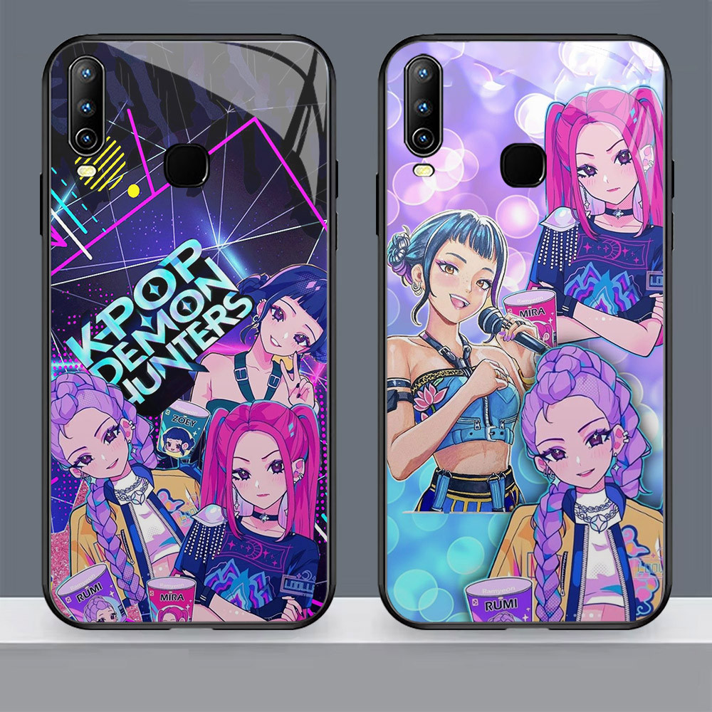 N-23 Kpop Demon Hunter HD Kaca Casing untuk VIVO Y17 Y12 Y19 Y17S Y12i Y50 Y81s Y15S Y15 Y81 Y30 Cas