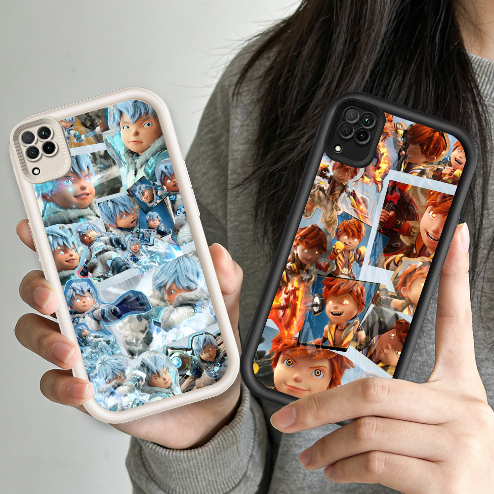 O-7 Boboiboy Casing HP Silikon untuk Samsung J2 A12 J7 A22 Prime 5G