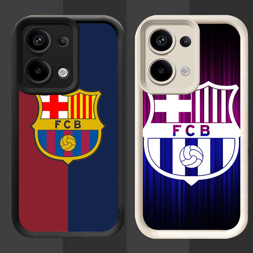 R90 Barcelona FC Casing untuk OPPO Reno 15F 15FS A6 Pro A6X Hitam dan Putih