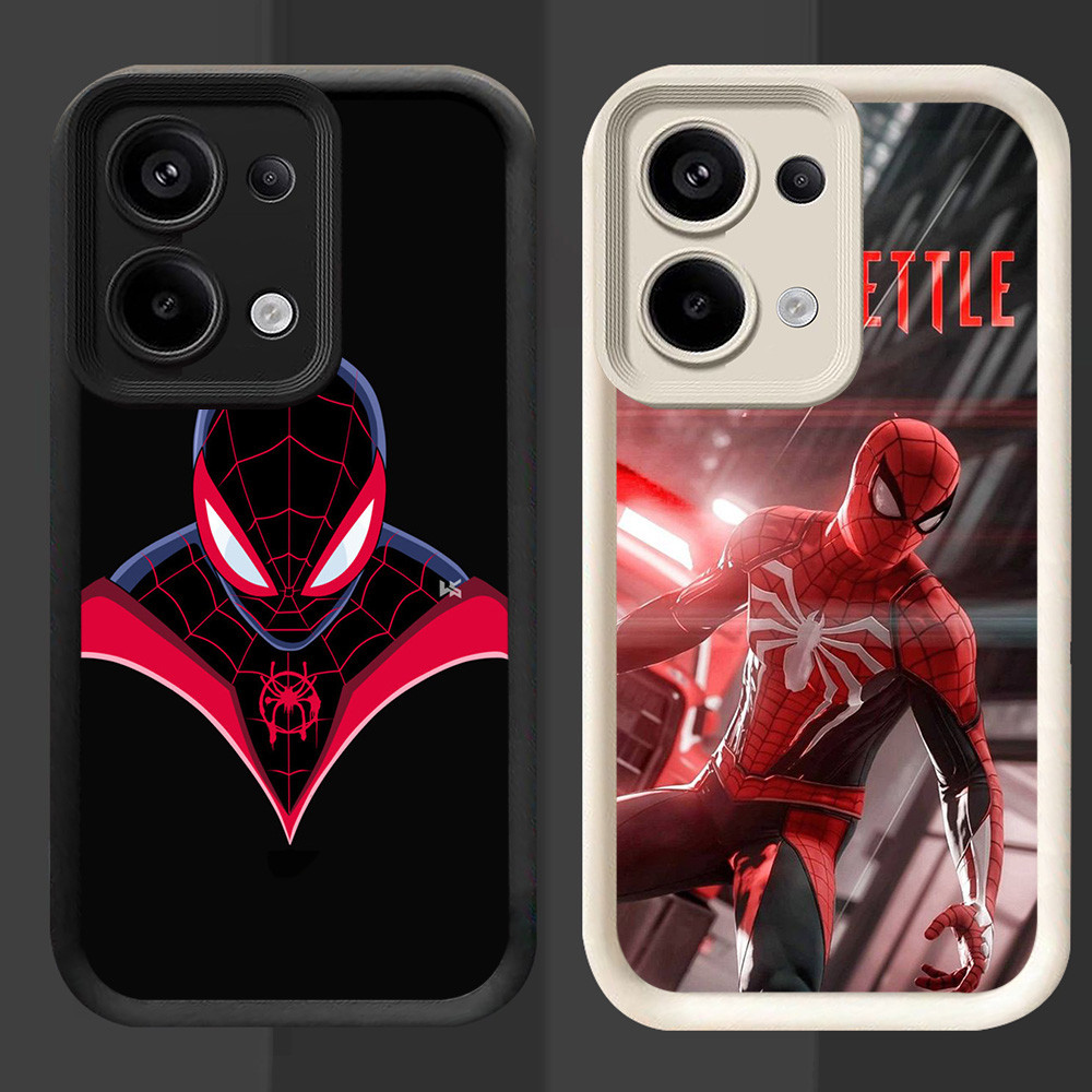 R73 Spiderman Casing untuk OPPO Reno 15F 15FS A6 Pro A6X Hitam dan Putih
