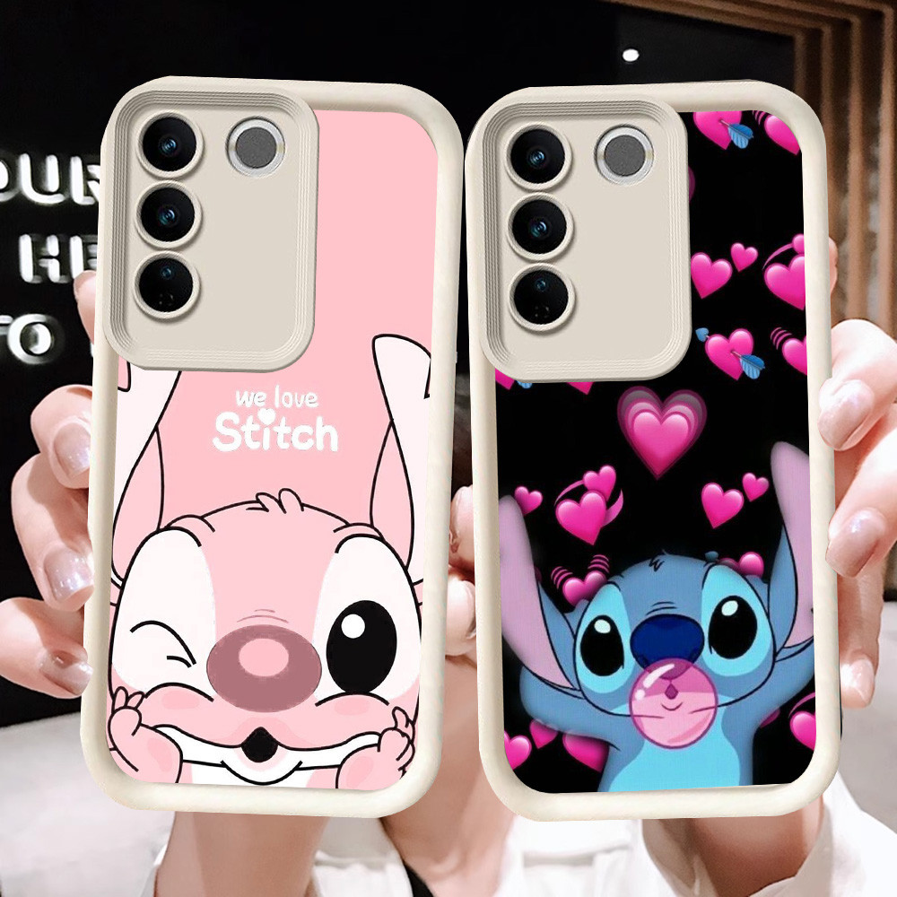 N-20 Cute Stitch Soft Casing untuk VIVO Y81 V29E Y100 V29 Pro Y81s