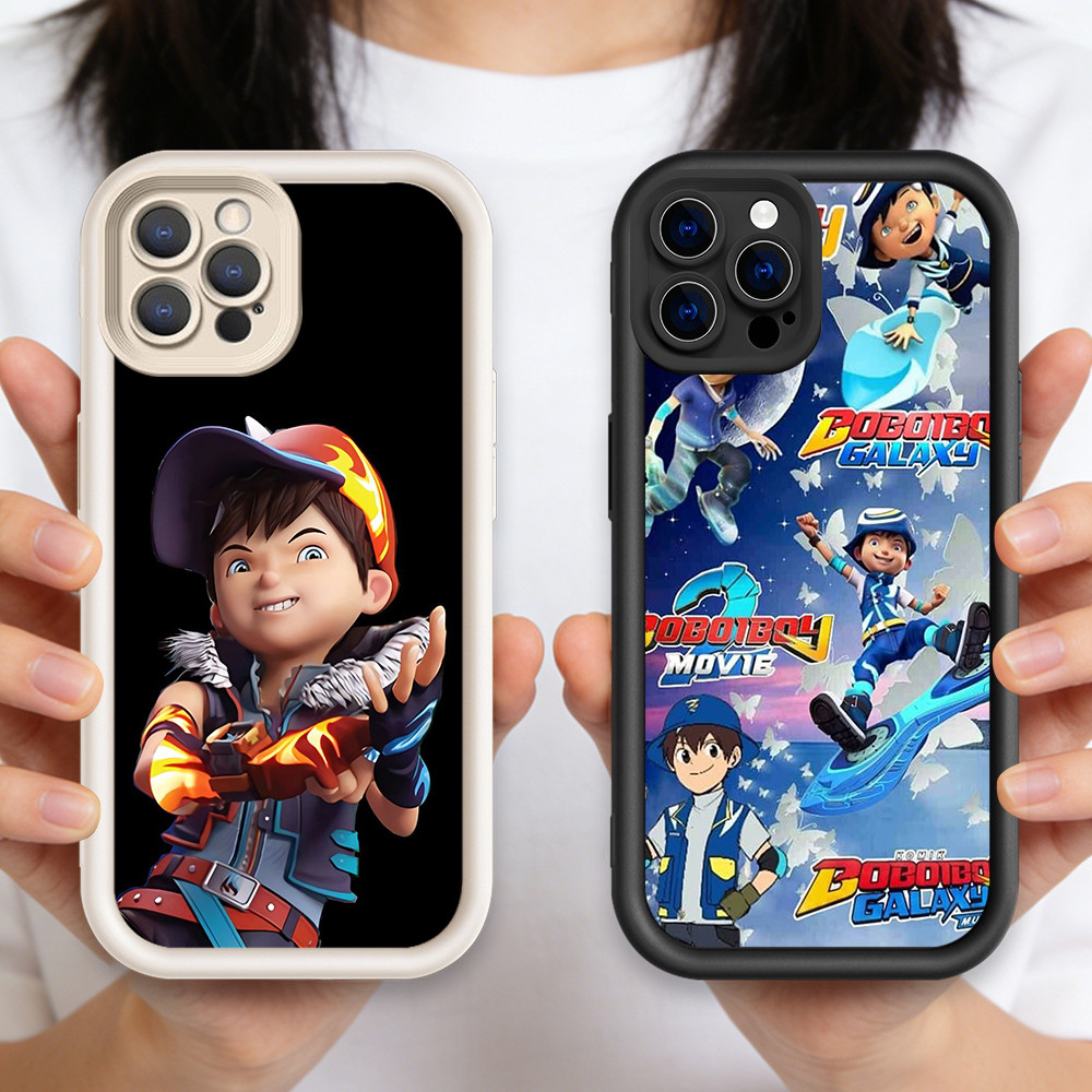 O-8 Boboiboy galaxy Casing HP Silikon untuk iPhone 17 14 15 16 Pro Max