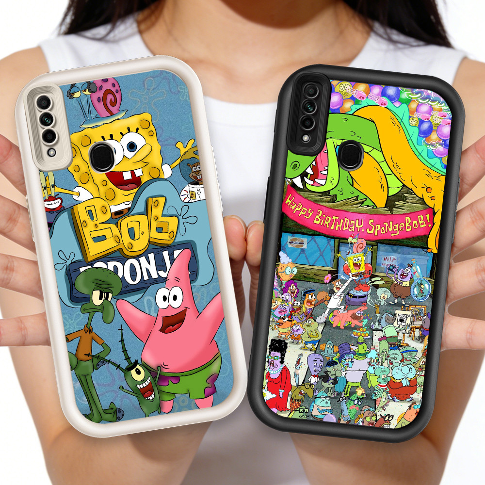 O-46 SpongeBob Casing HP Silikon untuk Realme Narzo 10A 6i 20A 5s C85 C2 2 5 10 5i C2s Pro