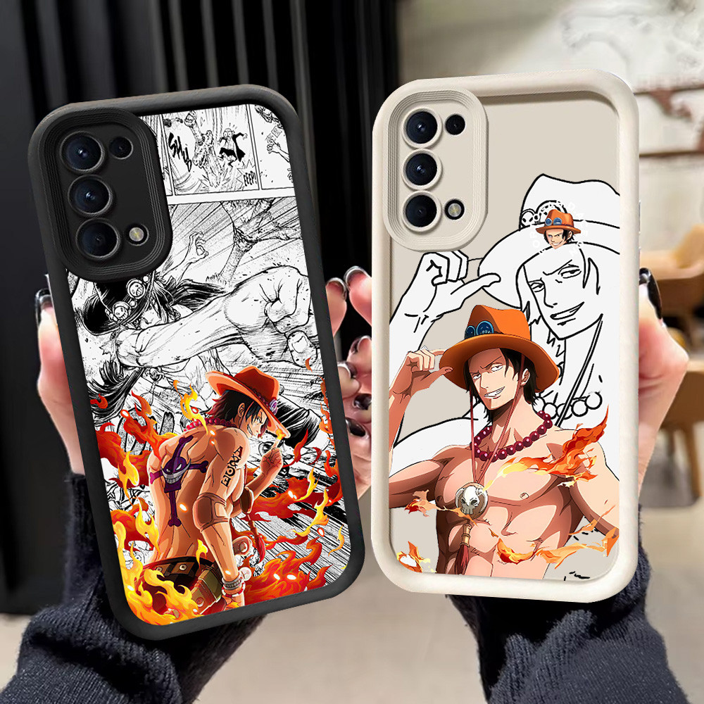 N-37 One Piece Ace Soft Casing untuk OPPO F19 A52 A72 A95 F19s A92