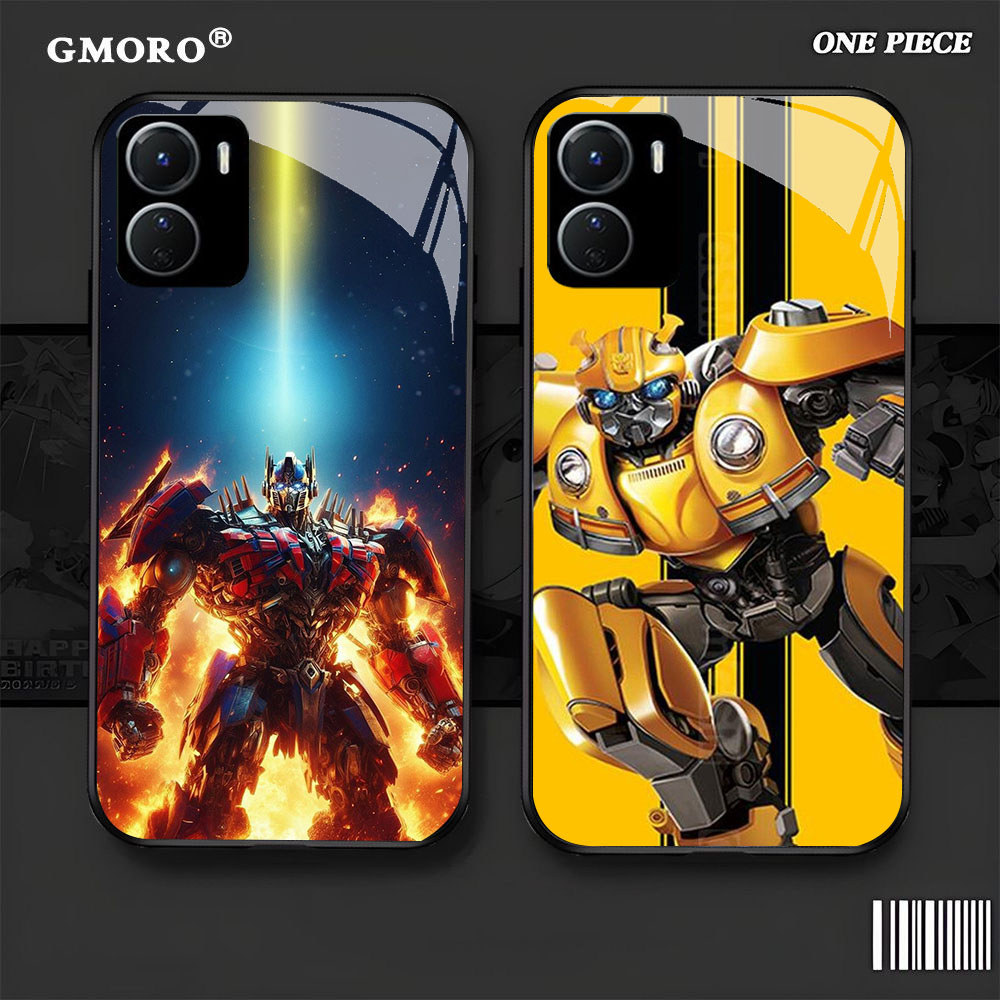 TK-8 Bumblebee Transformers HD Glass Casing untuk VIVO Y16 Y15S Y01 Y56 Y36 Y27S Y15A Y36i Y17S iQOO
