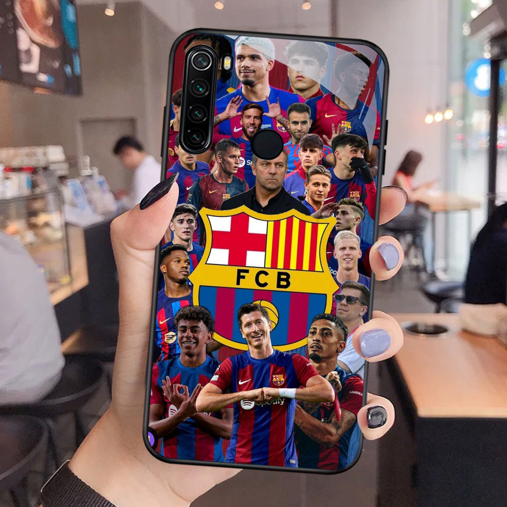 FA-11 FC Barcelona HD Glass Case Casing Kaca untuk Xiaomi Redmi Note Poco C3 11 M2 C31 M5S 8 X6 X3 C