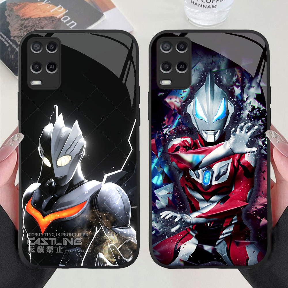 BF-32 Ultraman HD Glass Casing HP Realme 2 8 8i 9 C30 C30S Narzo 50 Pro