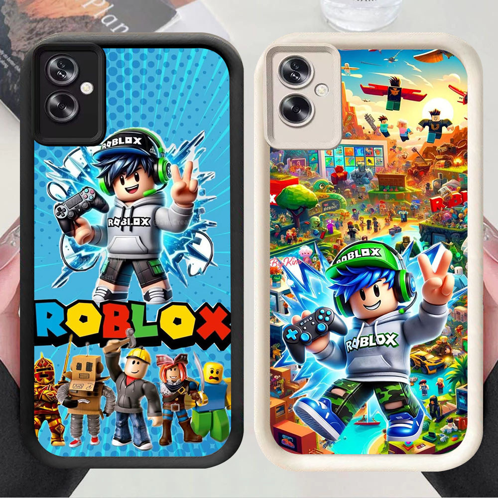 TS-44 FREE ROBLOX Shockproof soft Casing untuk OPPO A77s A79 A5i A3X A96 A3 A76 A5 Pro 5G 4G