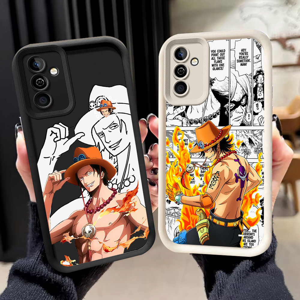 N-37 One Piece Ace Soft Casing untuk Samsung Galaxy A73 A53 A52 A72 A52S 5G