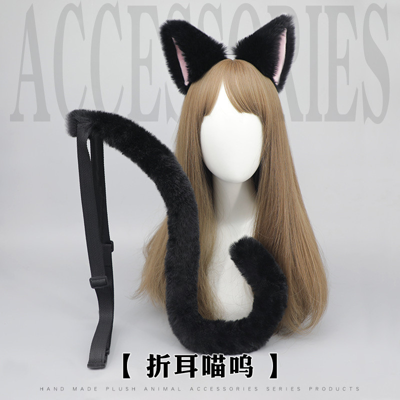 Cosplay Aksesoris kepala untuk acara anime, aksesoris rambut, kucing, bando cosplay pesta 2D, set te