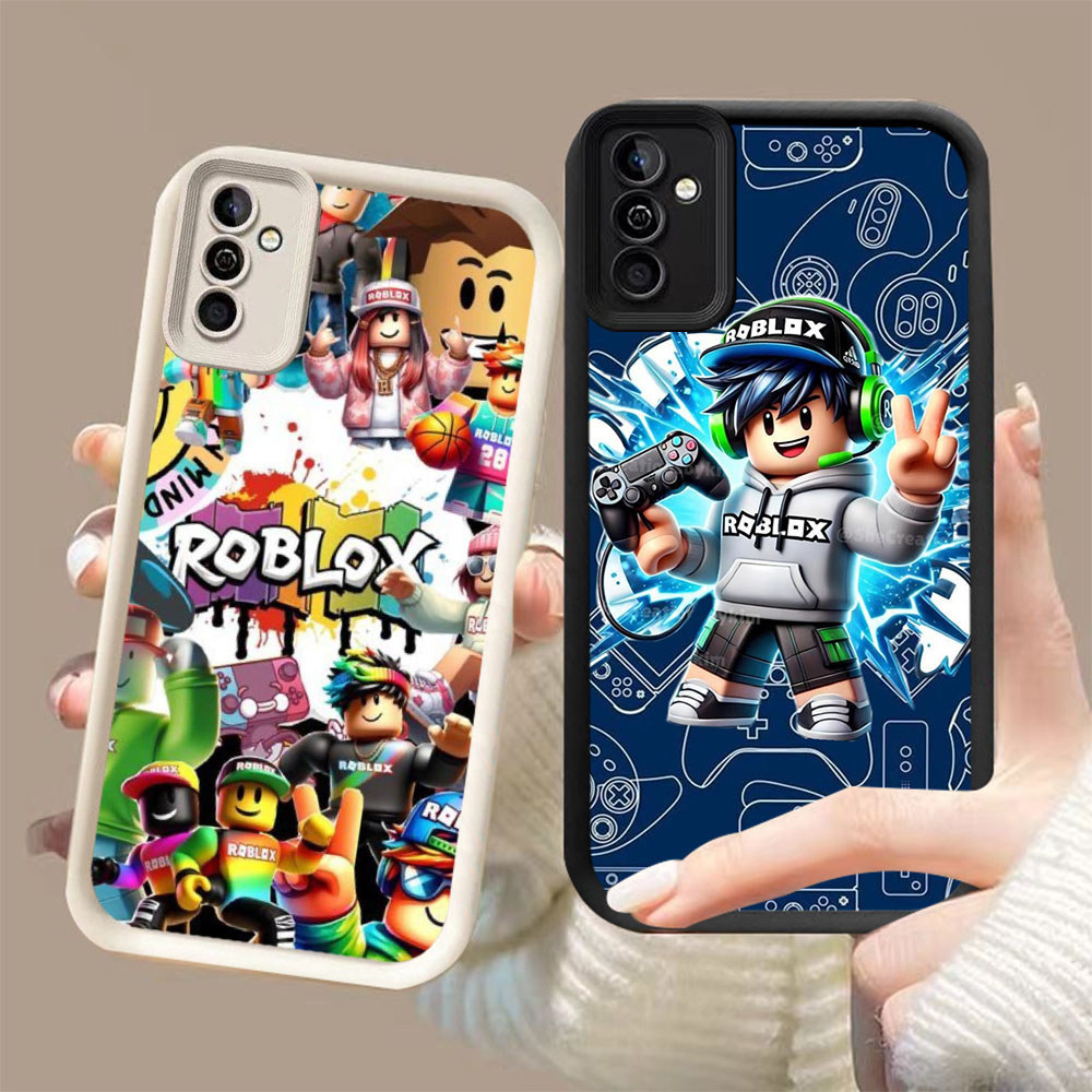 TS-44 FREE ROBLOX Shockproof soft Casing untuk Samsung S25 M17 A25 A17 A35 A24 A26 FE A34 S24 Ultra 
