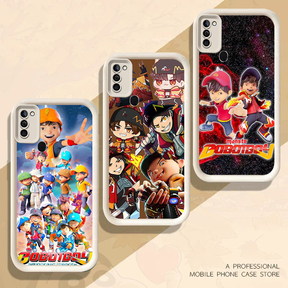 Hitam Casing untuk Infinix HOT Smart Note 12 GT 8 50 30 10 PLAY Pro FB-5 BoBoiBoy Galaxy Super hero