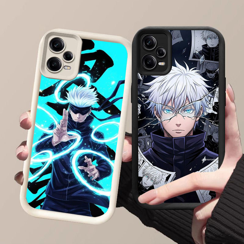 TS-46 Gojo Satoru Shockproof soft Casing untuk Xiaomi Redmi POCO Note X5 15 12 Turbo F6 15C F7 F5 3 