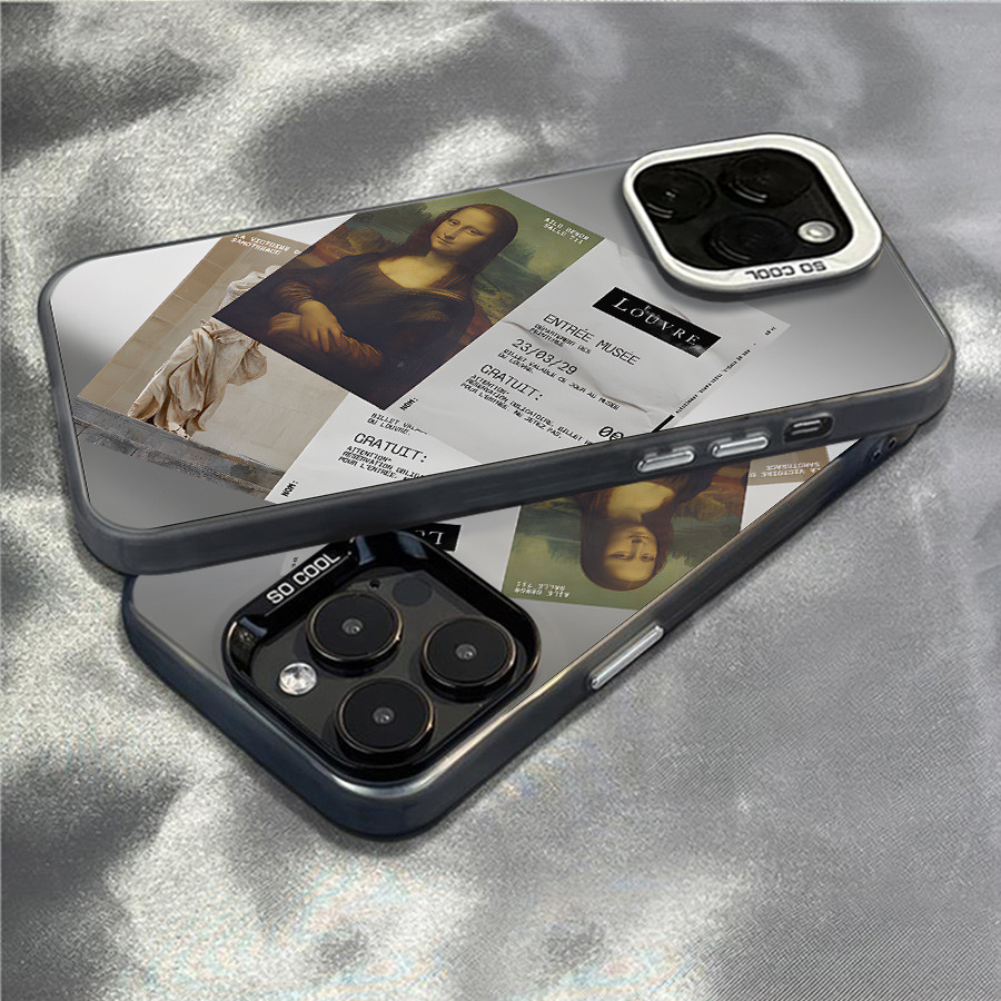 Casing Redmi Tiket Museum Louvre ‌untuk Note11 Pro 12 POCO M4 X3 PX5 A3 13C X6 Note 13 MI 14 PRO 9 1